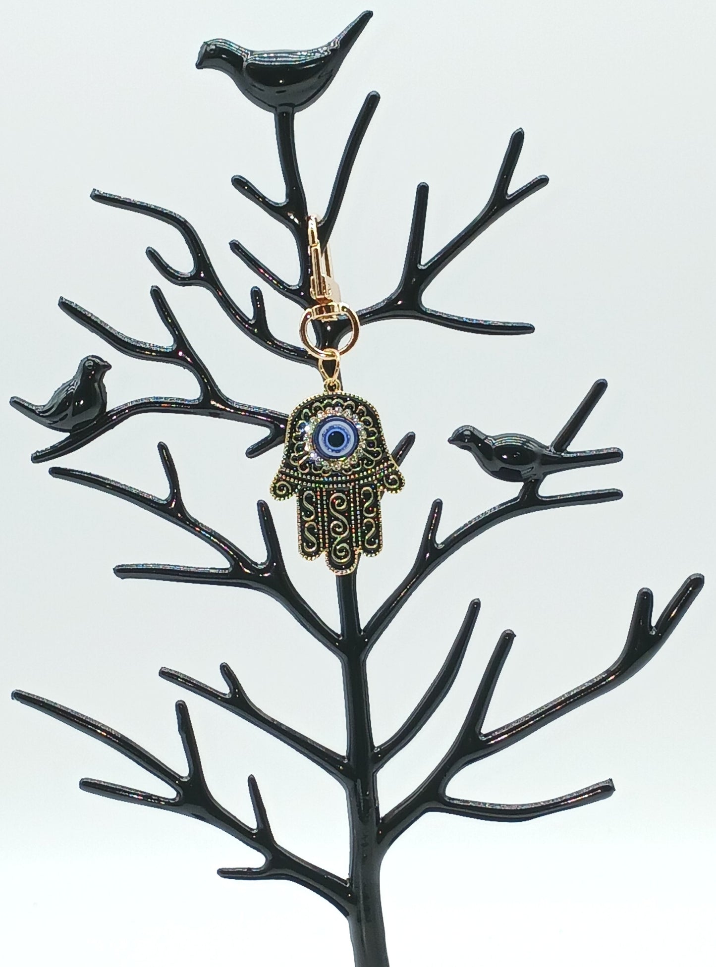 Hamsa Hand Evil Eye Keychain Bag Charm