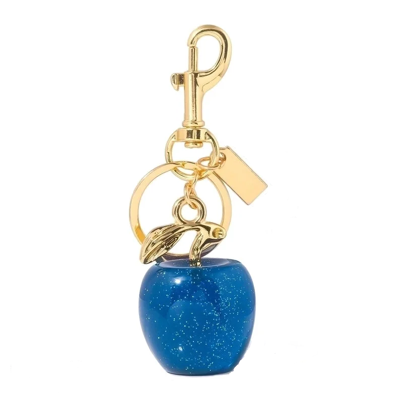 Apple Glitter Resin Keychain Bag Charm