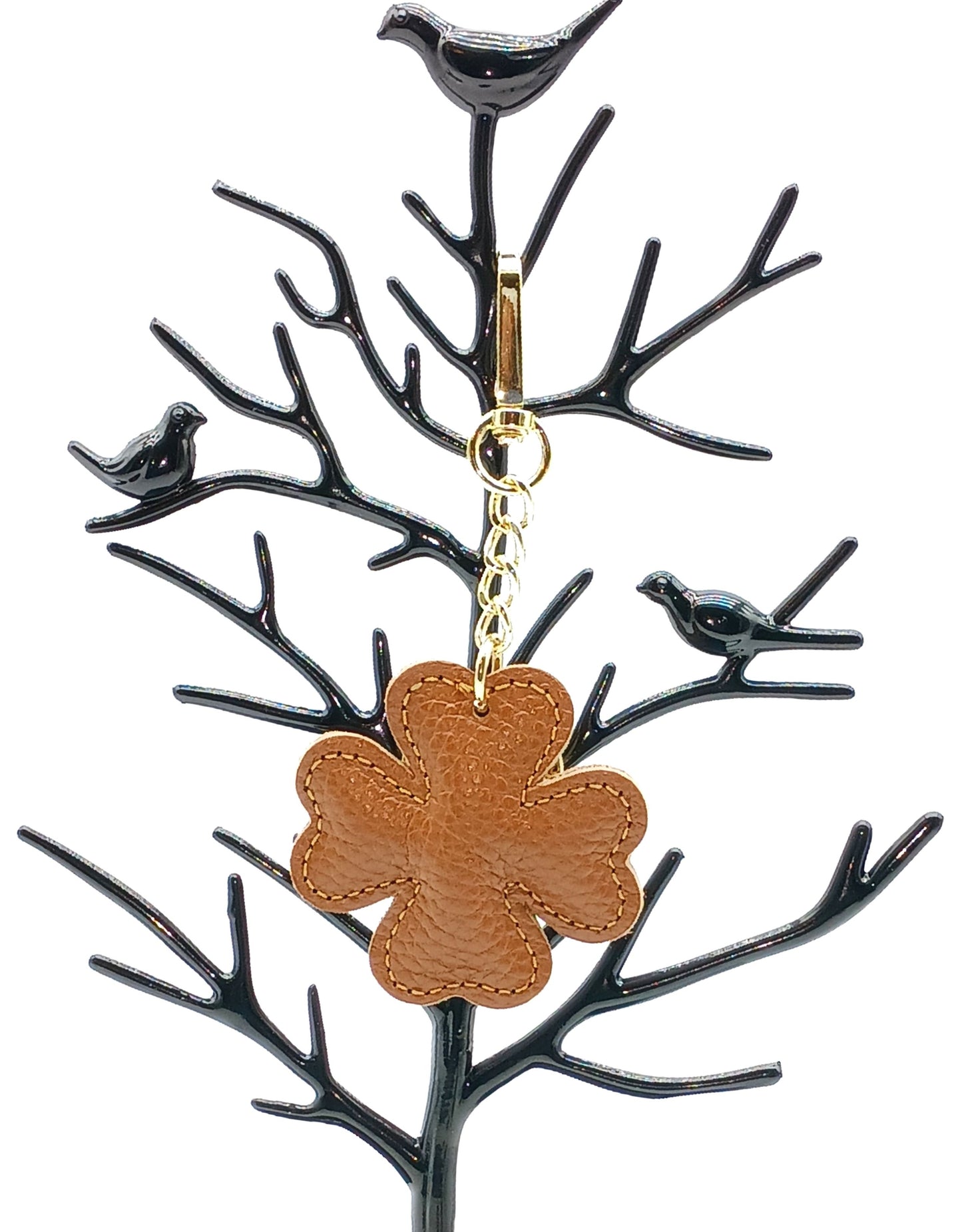 Genuine Leather Keychain Bag Charm – Made In Italy (Warm Colors)