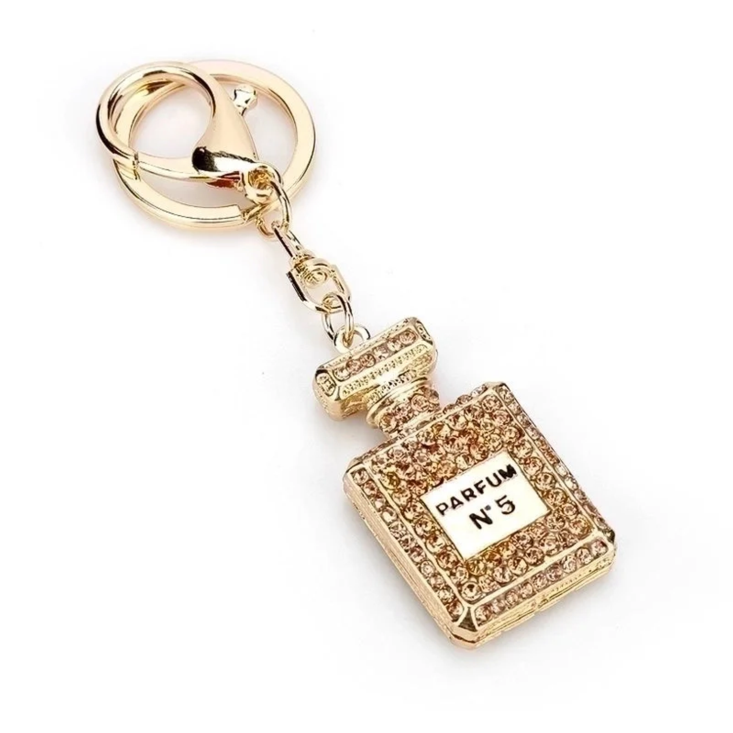 Bling Rhinestone Perfume Bottle Keychain Bag Charm
