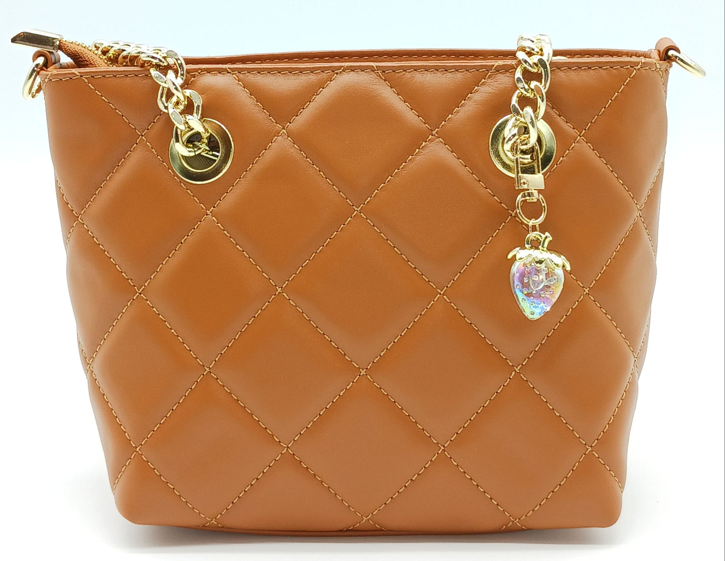 Acrylic Strawberry Keychain Bag Charm