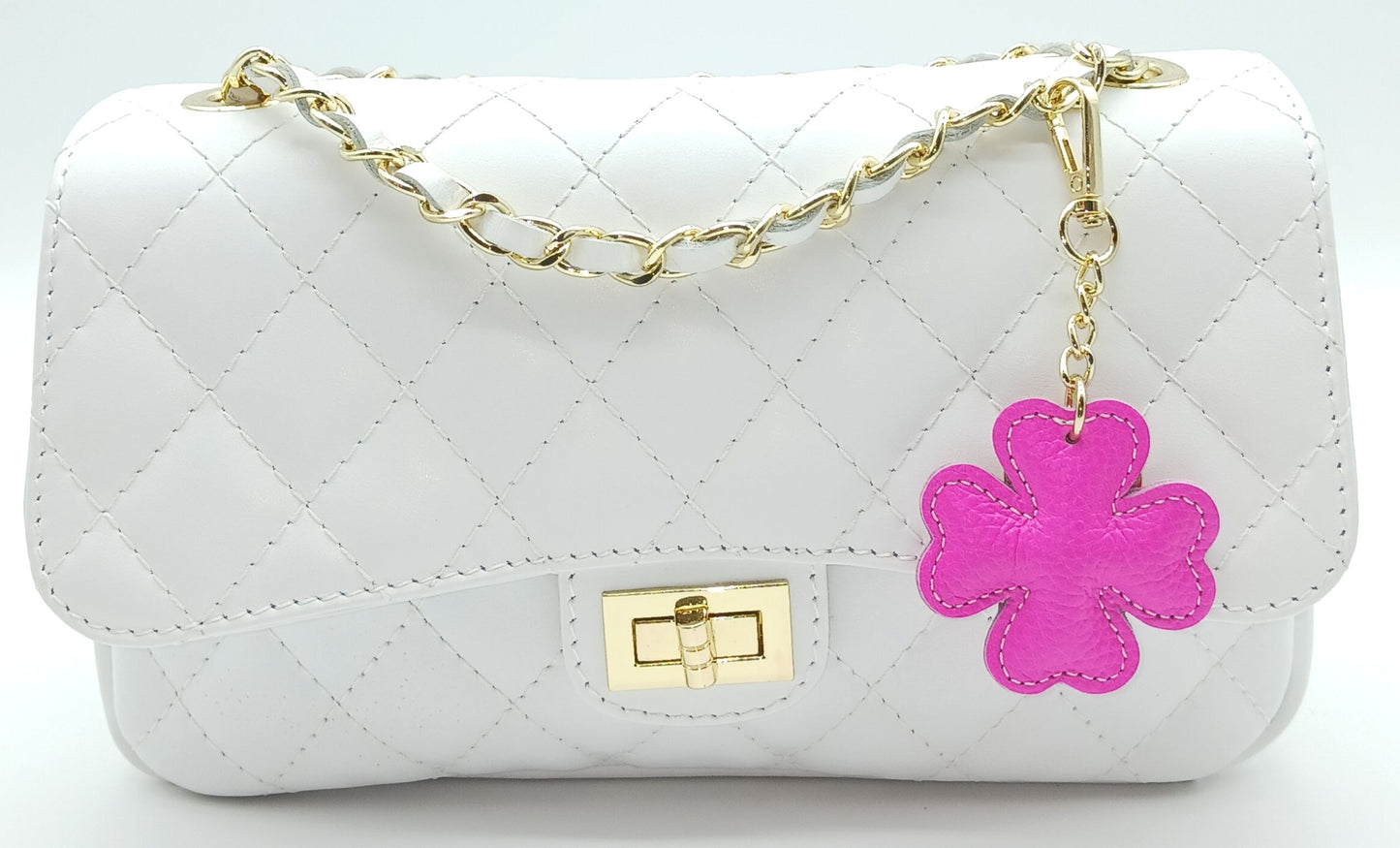 Leather Keychain Bag Charm – Made In Italy (Bright Colors)