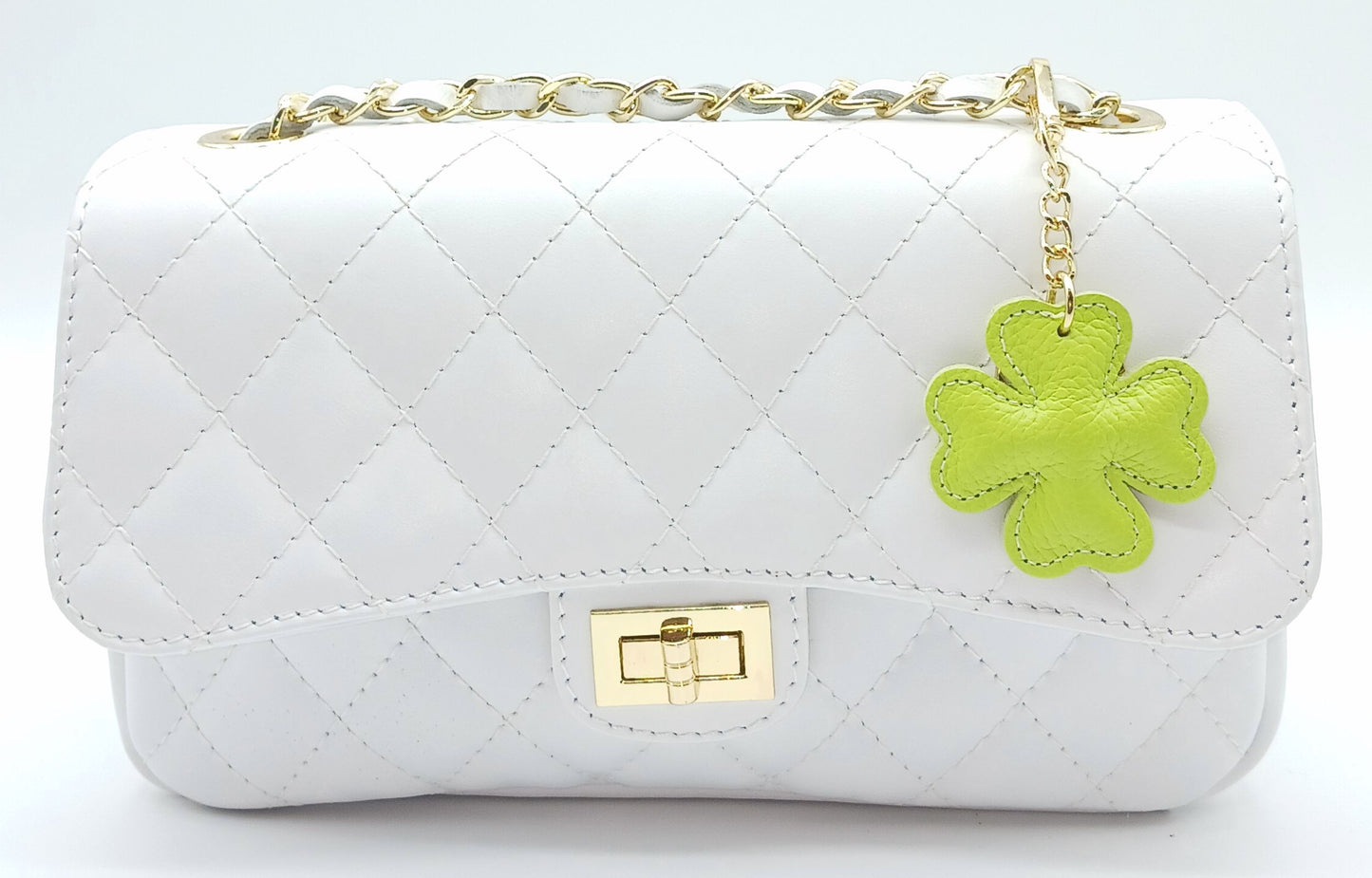 Leather Keychain Bag Charm – Made In Italy (Bright Colors)