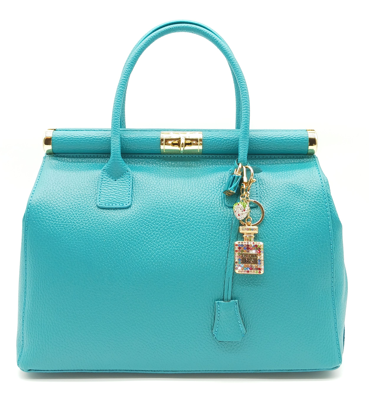 Bling Rhinestone Perfume Bottle Keychain Bag Charm