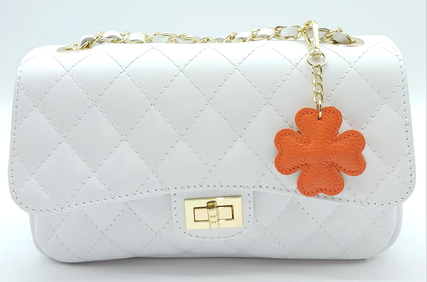Leather Keychain Bag Charm – Made In Italy (Bright Colors)