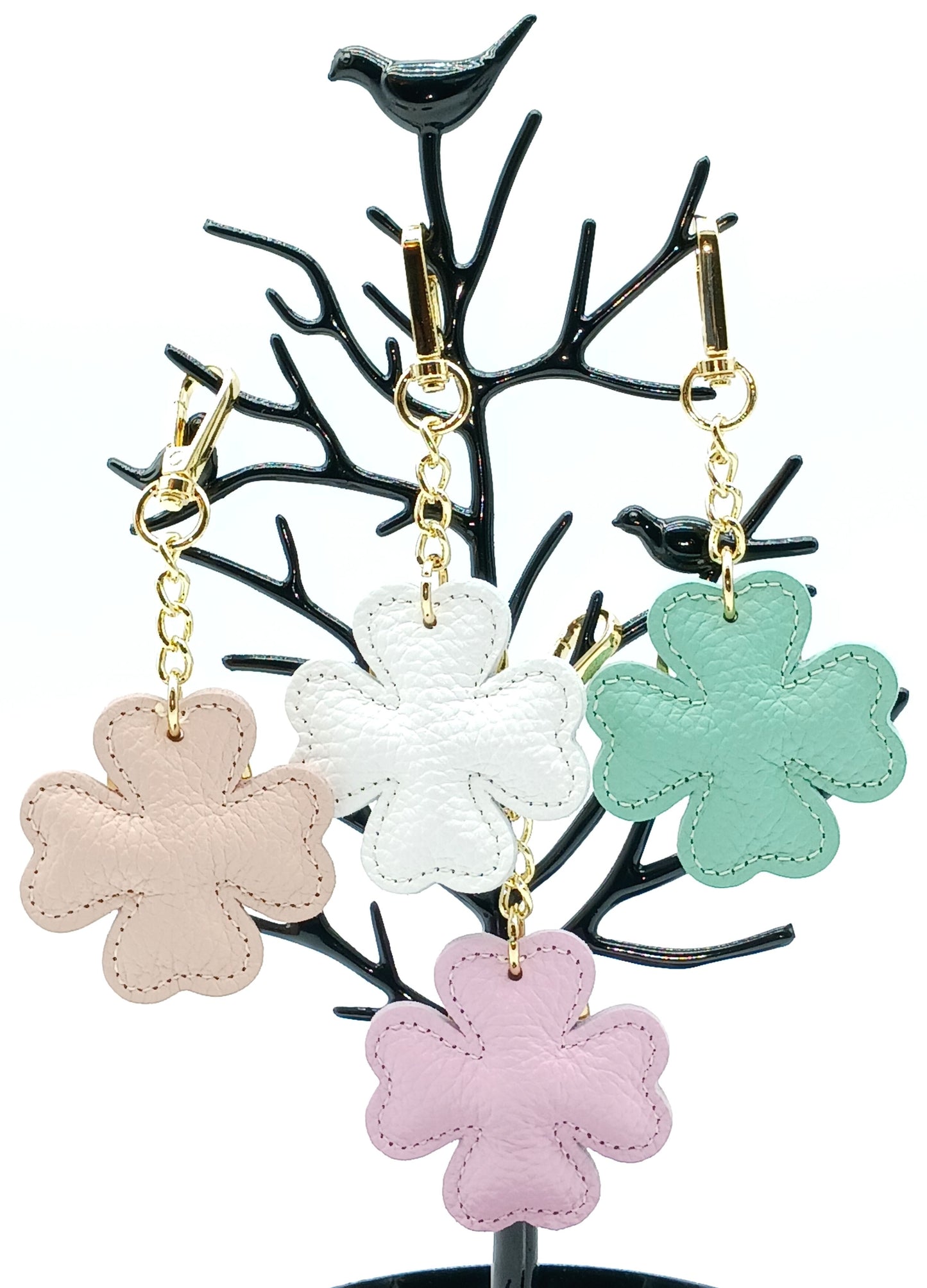 Genuine Leather Keychain Bag Charm – Made In Italy (Pastel Colors)