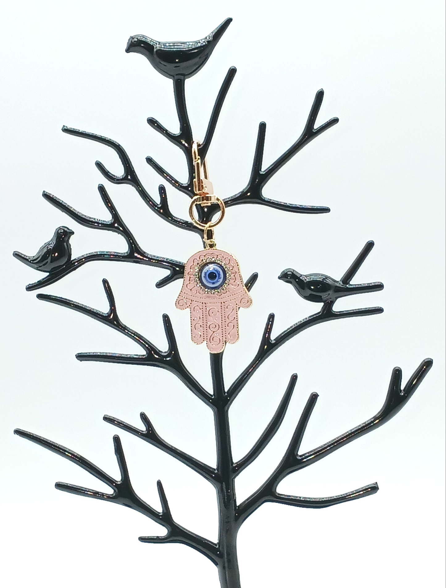 Hamsa Hand Evil Eye Keychain Bag Charm