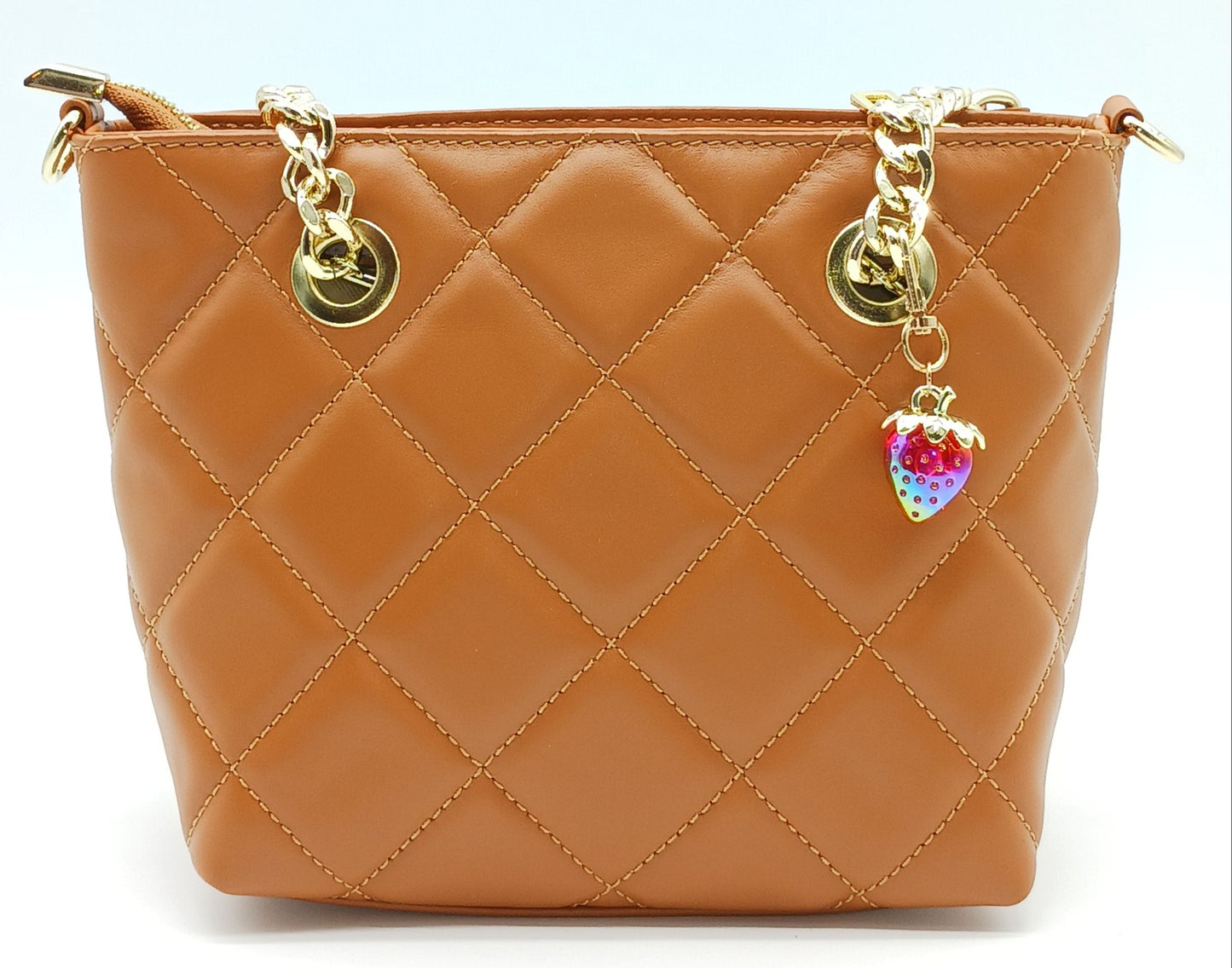 Acrylic Strawberry Keychain Bag Charm