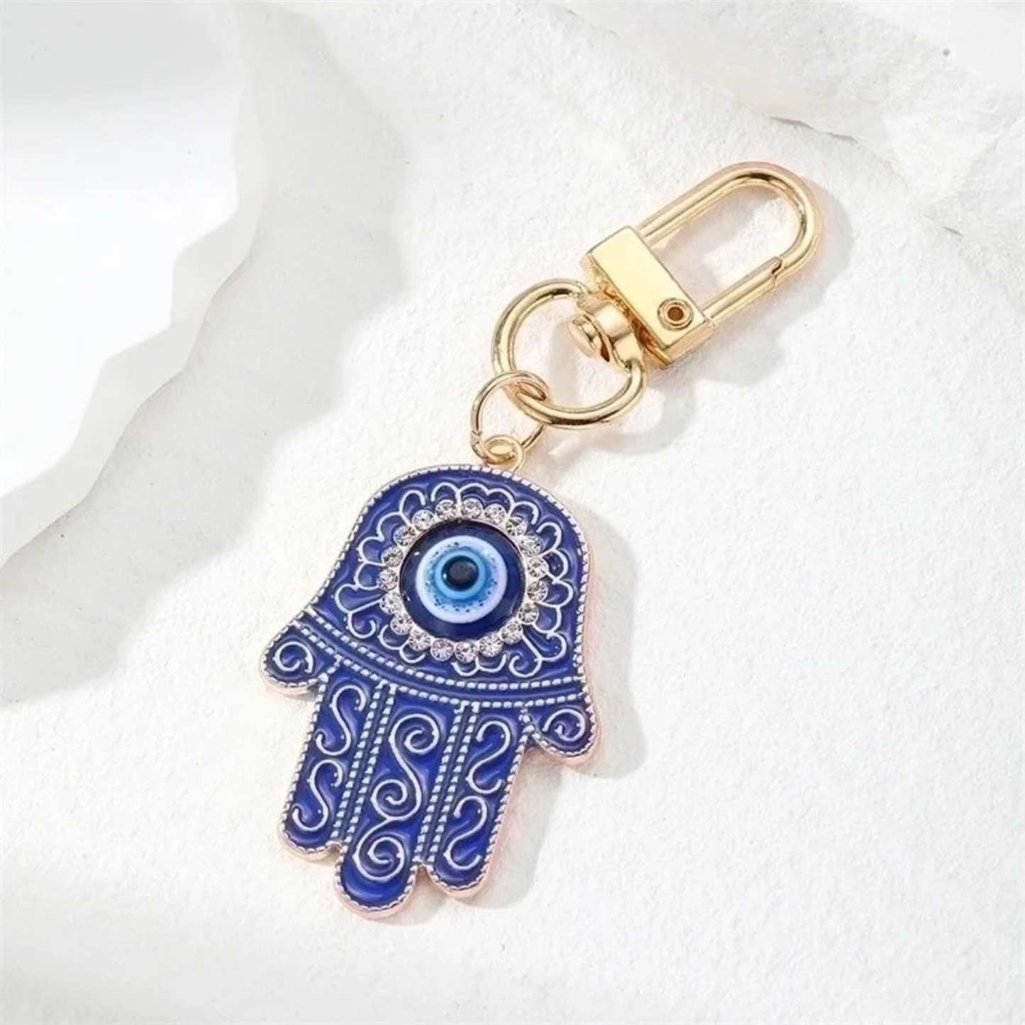 Hamsa Hand Evil Eye Keychain Bag Charm