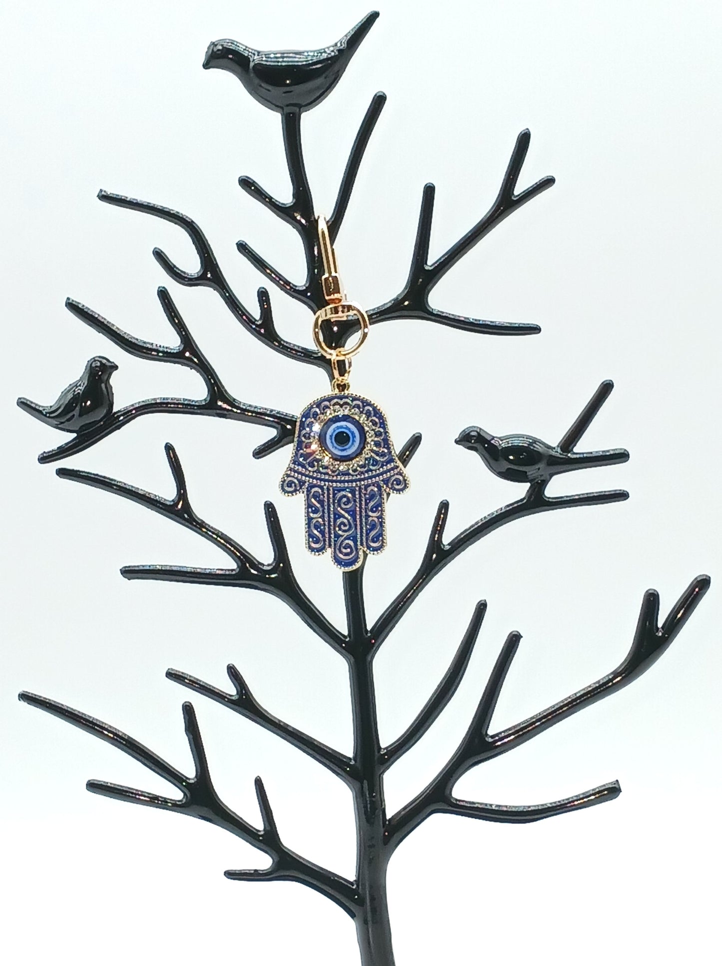 Hamsa Hand Evil Eye Keychain Bag Charm