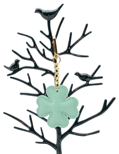 Genuine Leather Keychain Bag Charm – Made In Italy (Pastel Colors)
