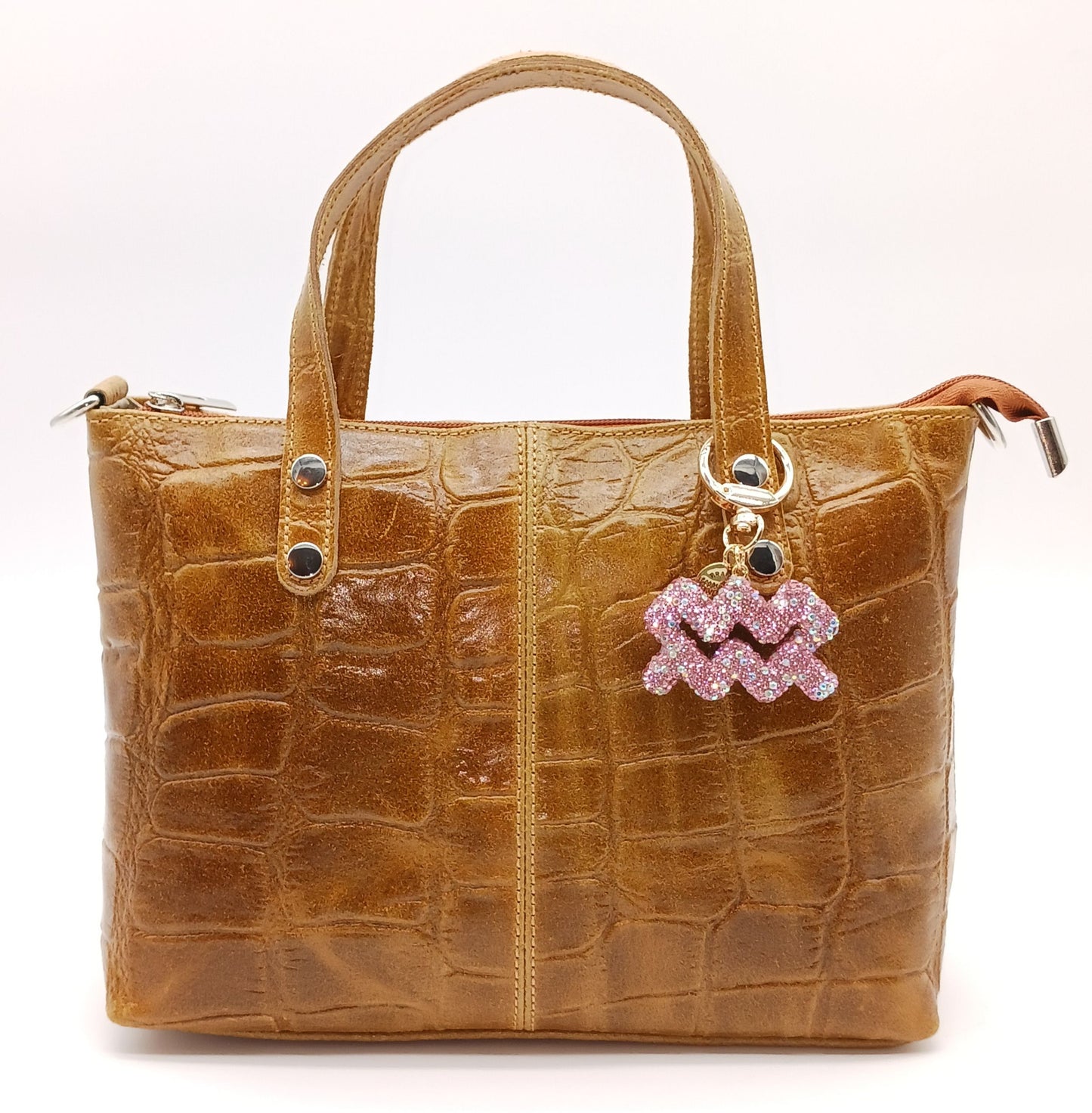 Bling Zodiac Rhinestone Keychain Bag Charm