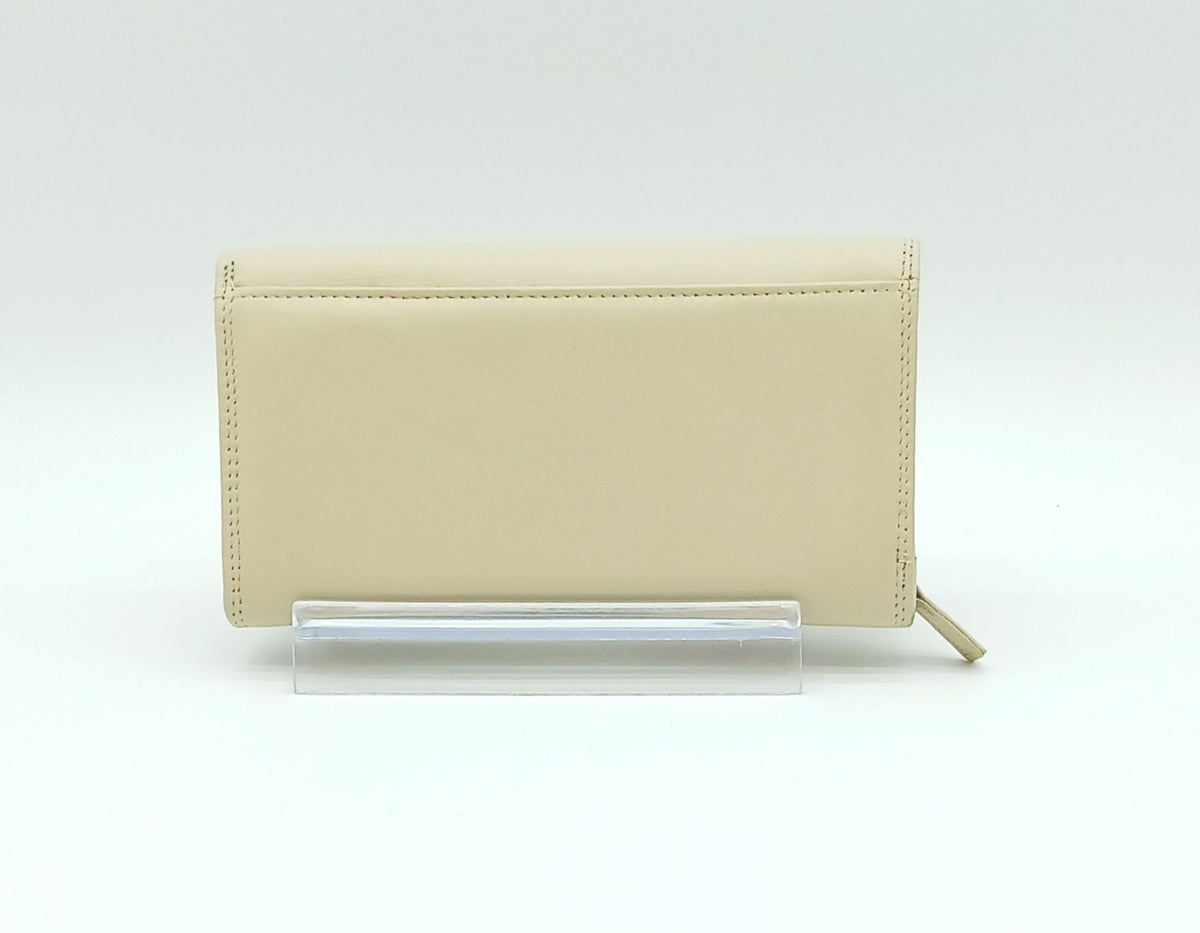 Italian Genuine Soft Leather Wallet - Beige