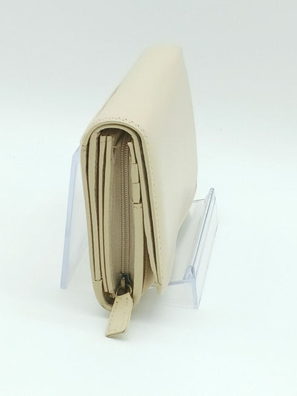 Italian Genuine Soft Leather Wallet - Beige