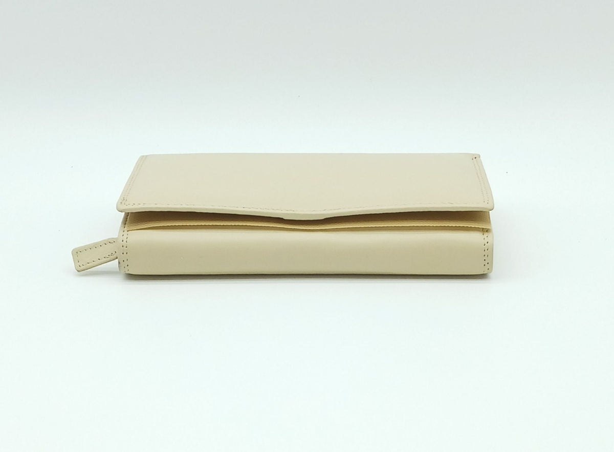 Italian Genuine Soft Leather Wallet - Beige