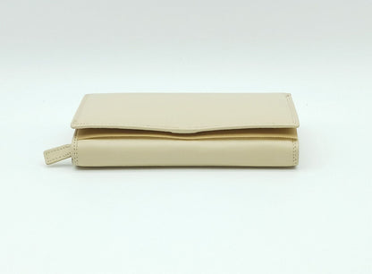 Italian Genuine Soft Leather Wallet - Beige