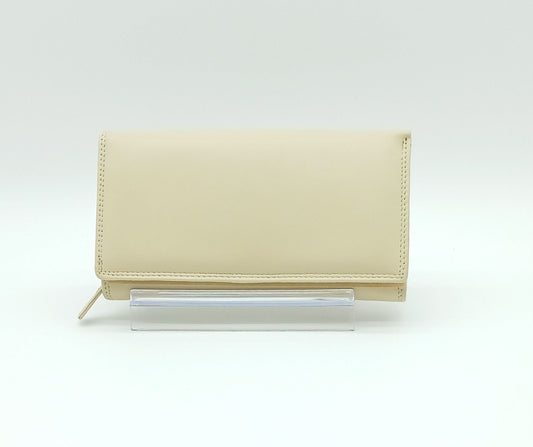 Italian Genuine Soft Leather Wallet - Beige