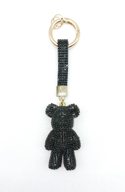 Bling Rhinestone Bear Keychain Bag Charm