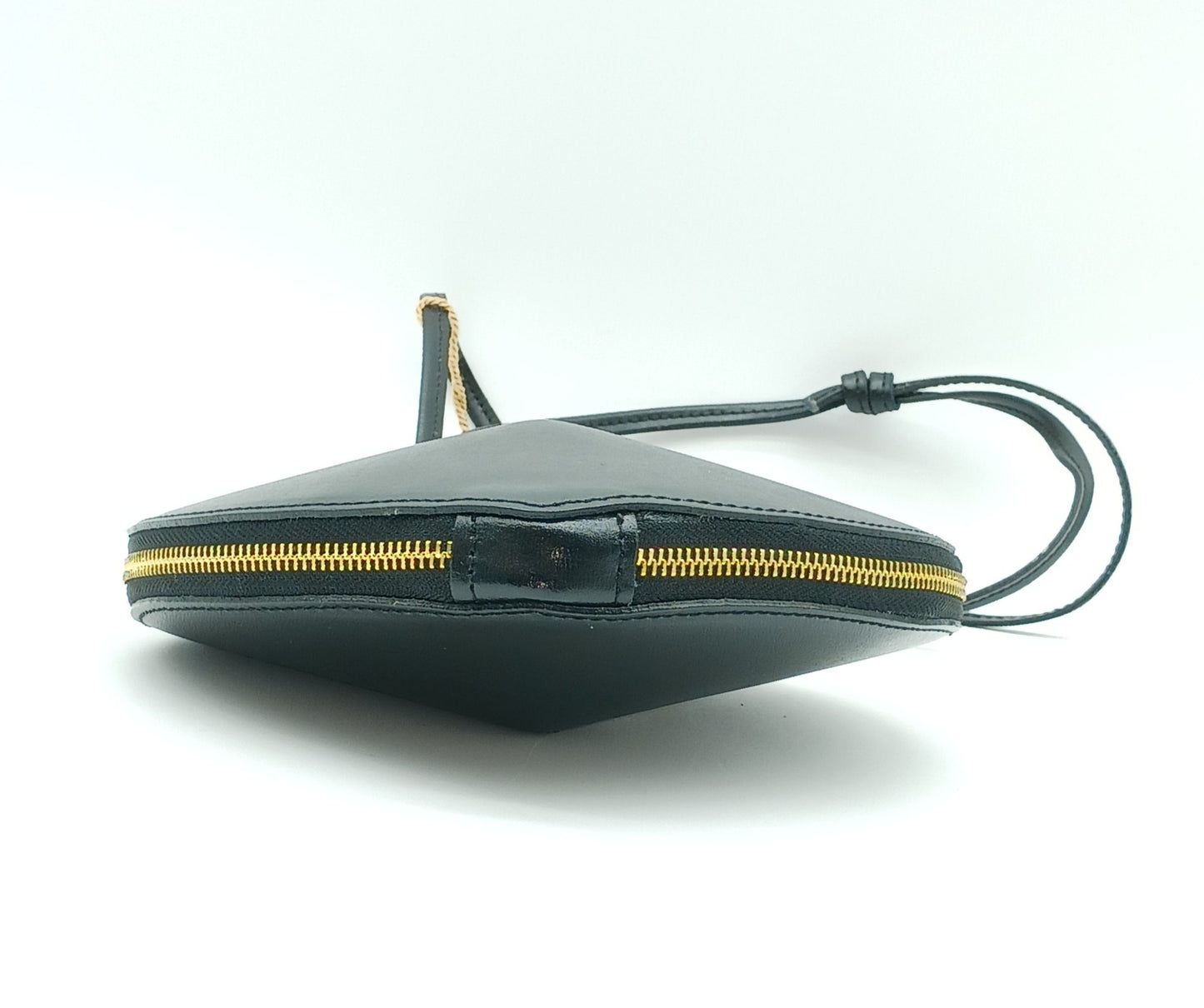 Black Genuine Leather Heart Crossbody Handbag – Made In Italy
