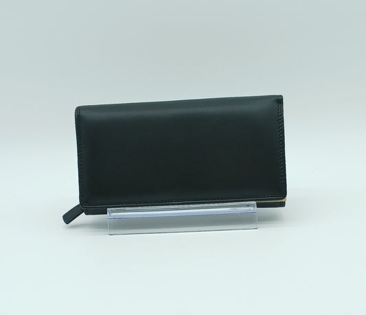 Italian Genuine Soft Leather Wallet - Black