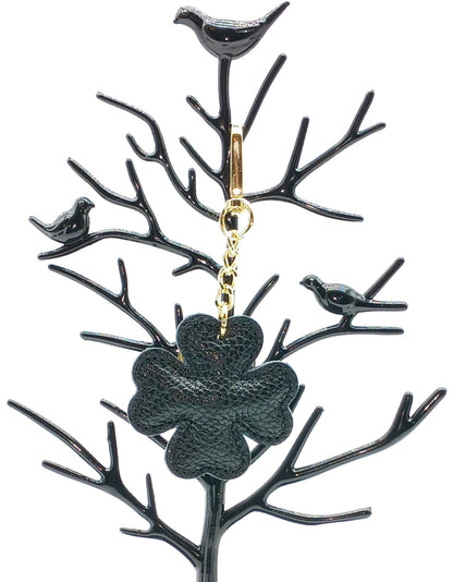 Genuine Leather Keychain Bag Charm – Made In Italy (Warm Colors)