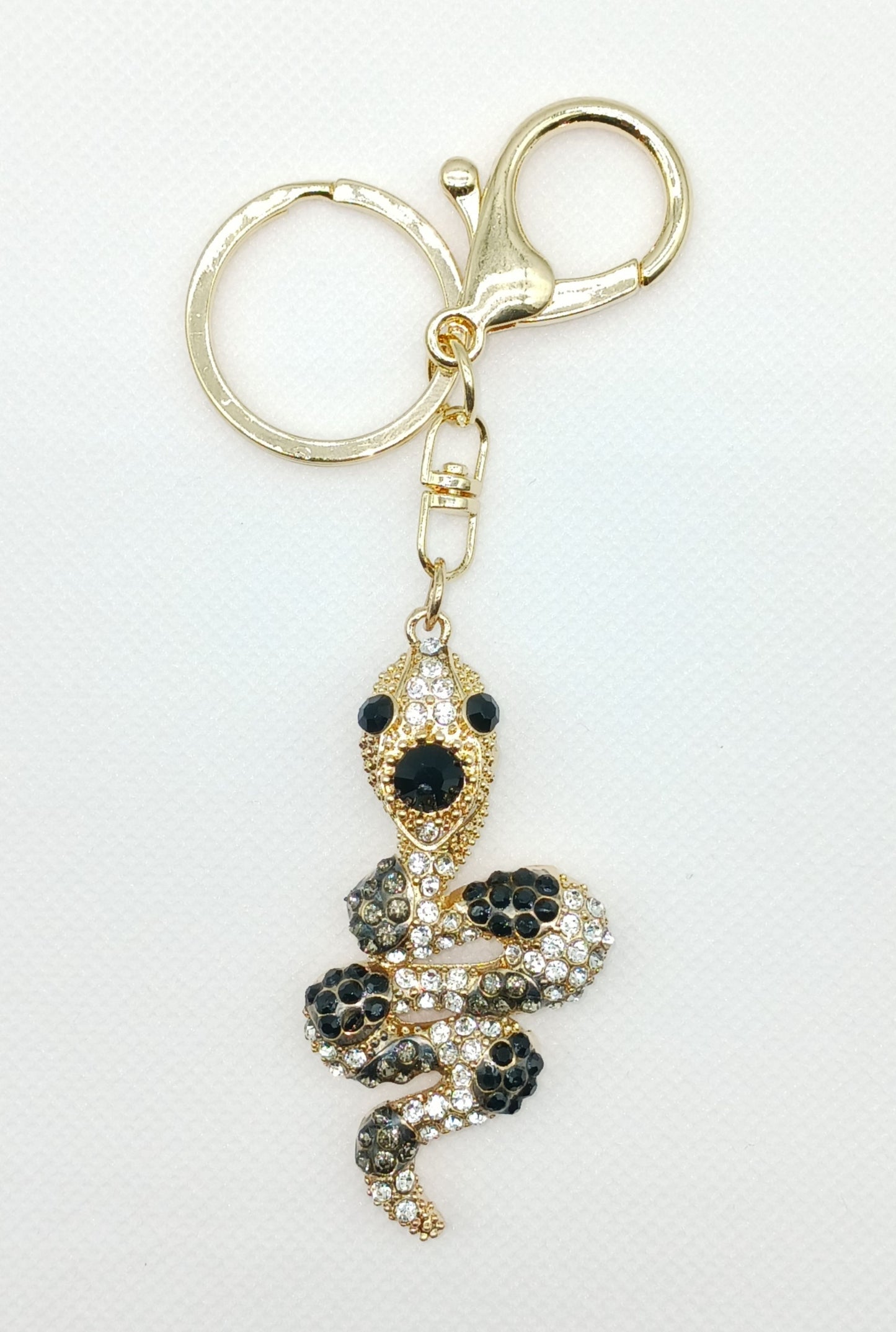 Bling Snake Rhinestone Keychain Bag Charm