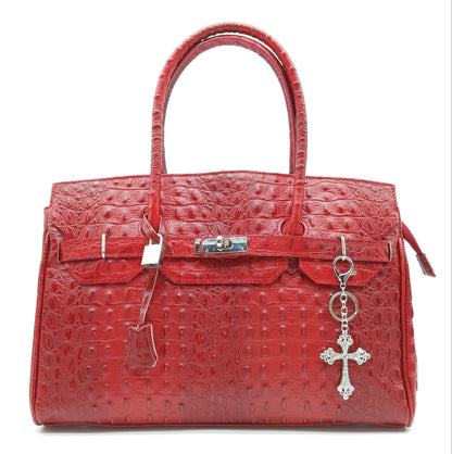 Bling Rhinestone Metal Cross Keychain Bag Charm