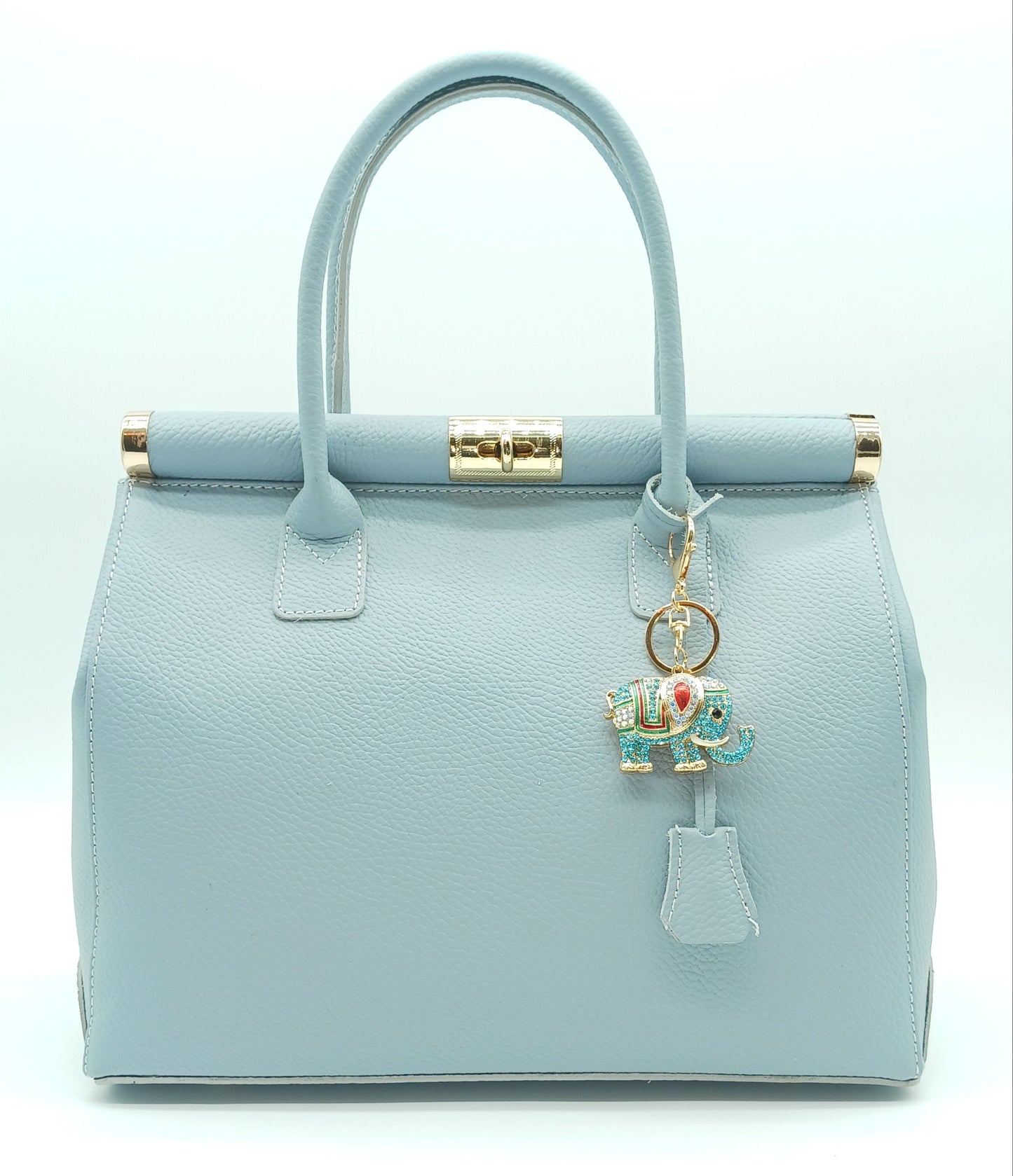 Bling Elephant Rhinestone Keychain Bag Charm