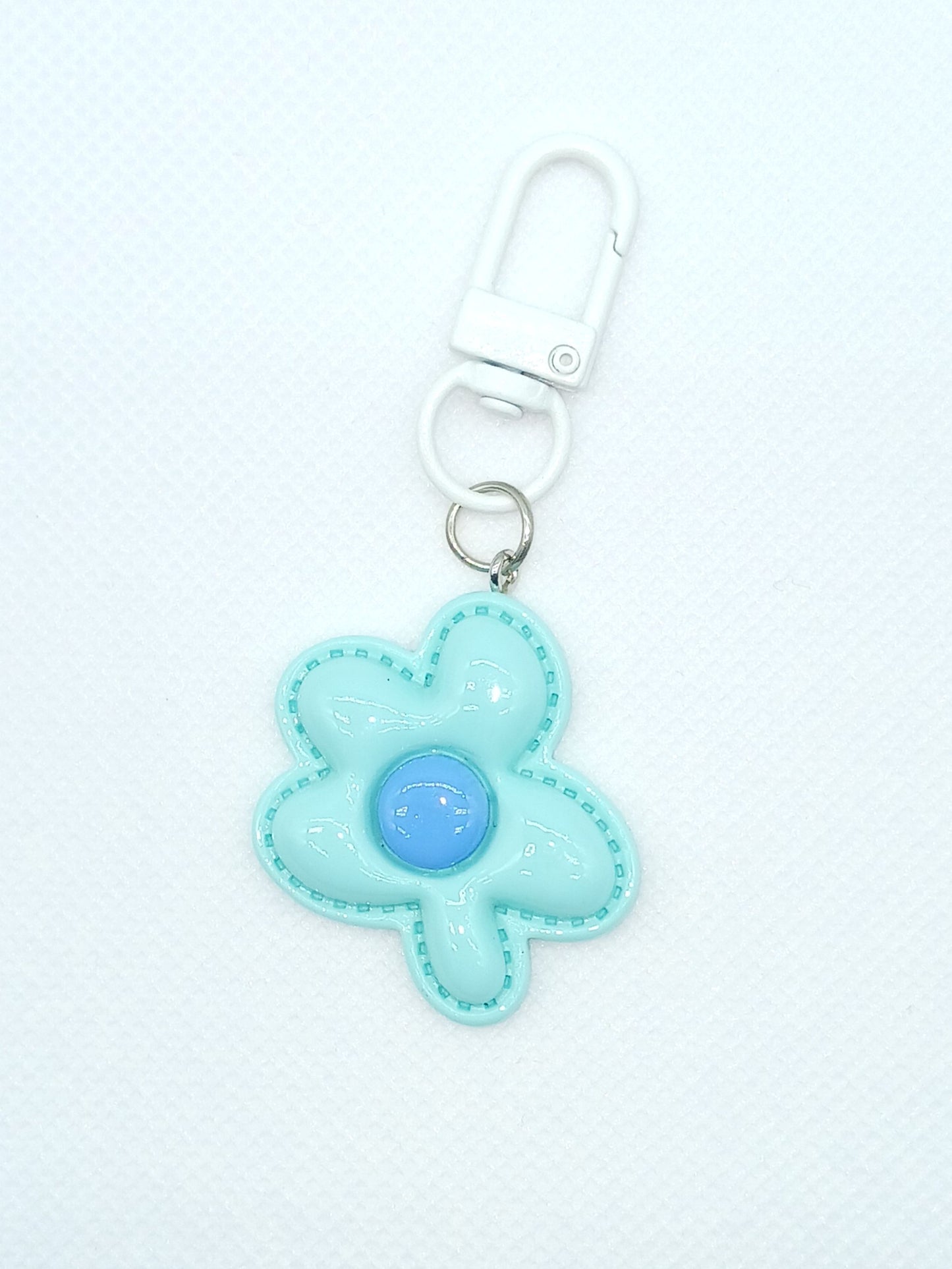 Colorful Resin Flower Keychain Bag Charm
