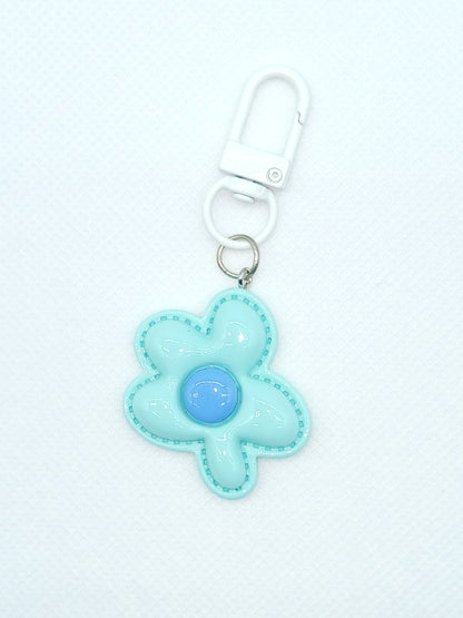 Colorful Resin Flower Keychain Bag Charm