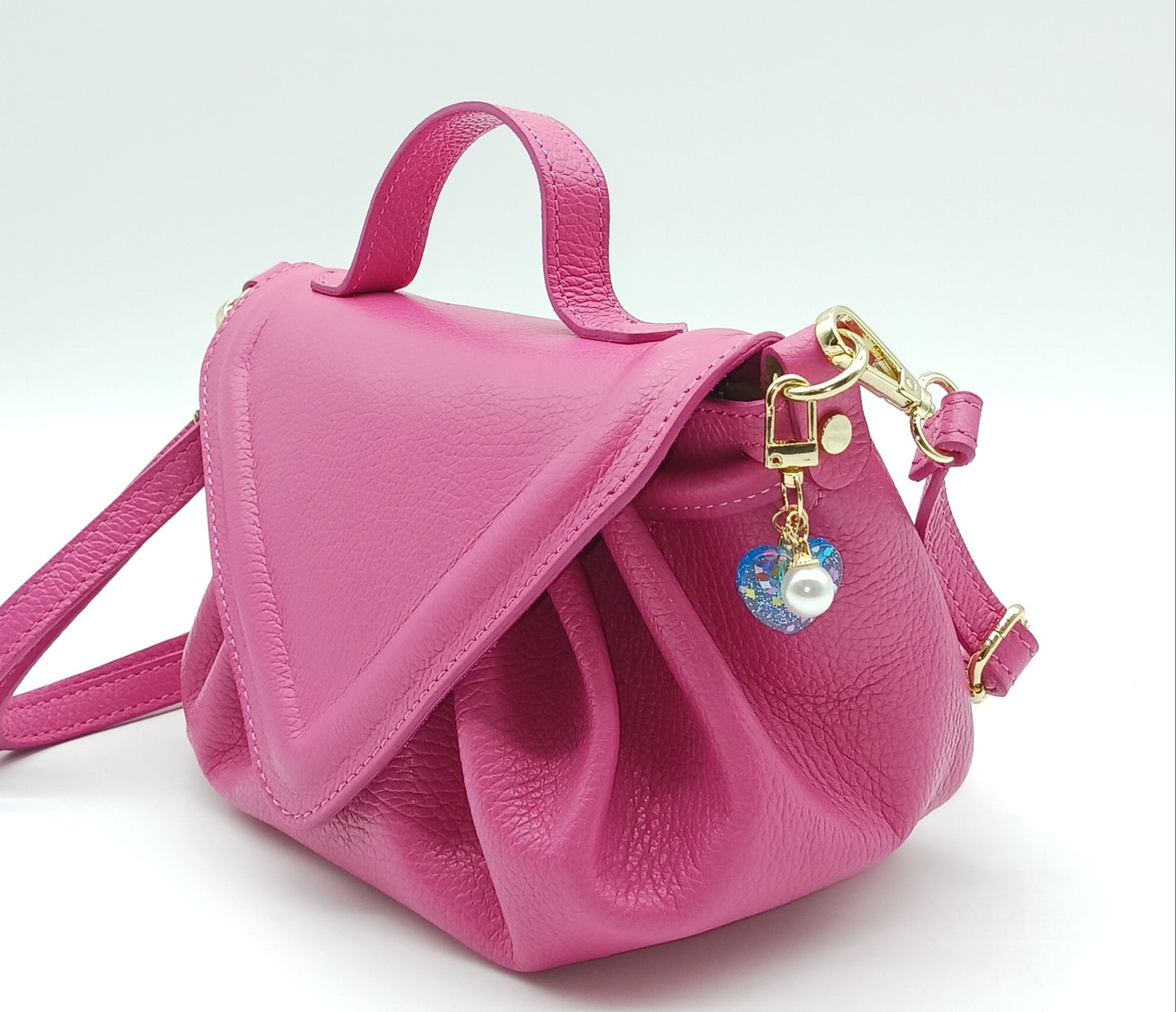 Small Acrylic Heart Keychain Bag Charm