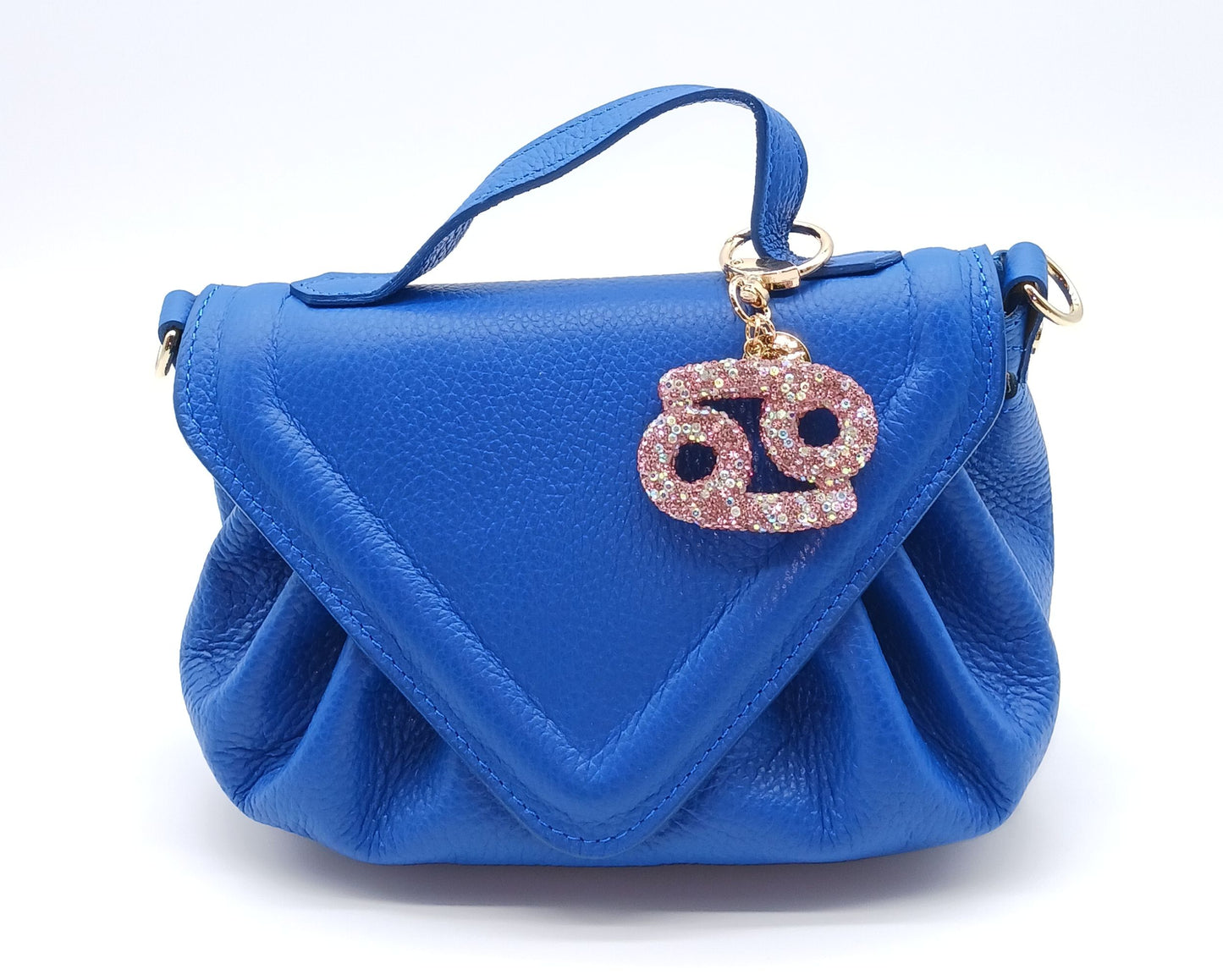 Bling Zodiac Rhinestone Keychain Bag Charm
