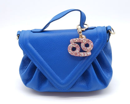Bling Zodiac Rhinestone Keychain Bag Charm