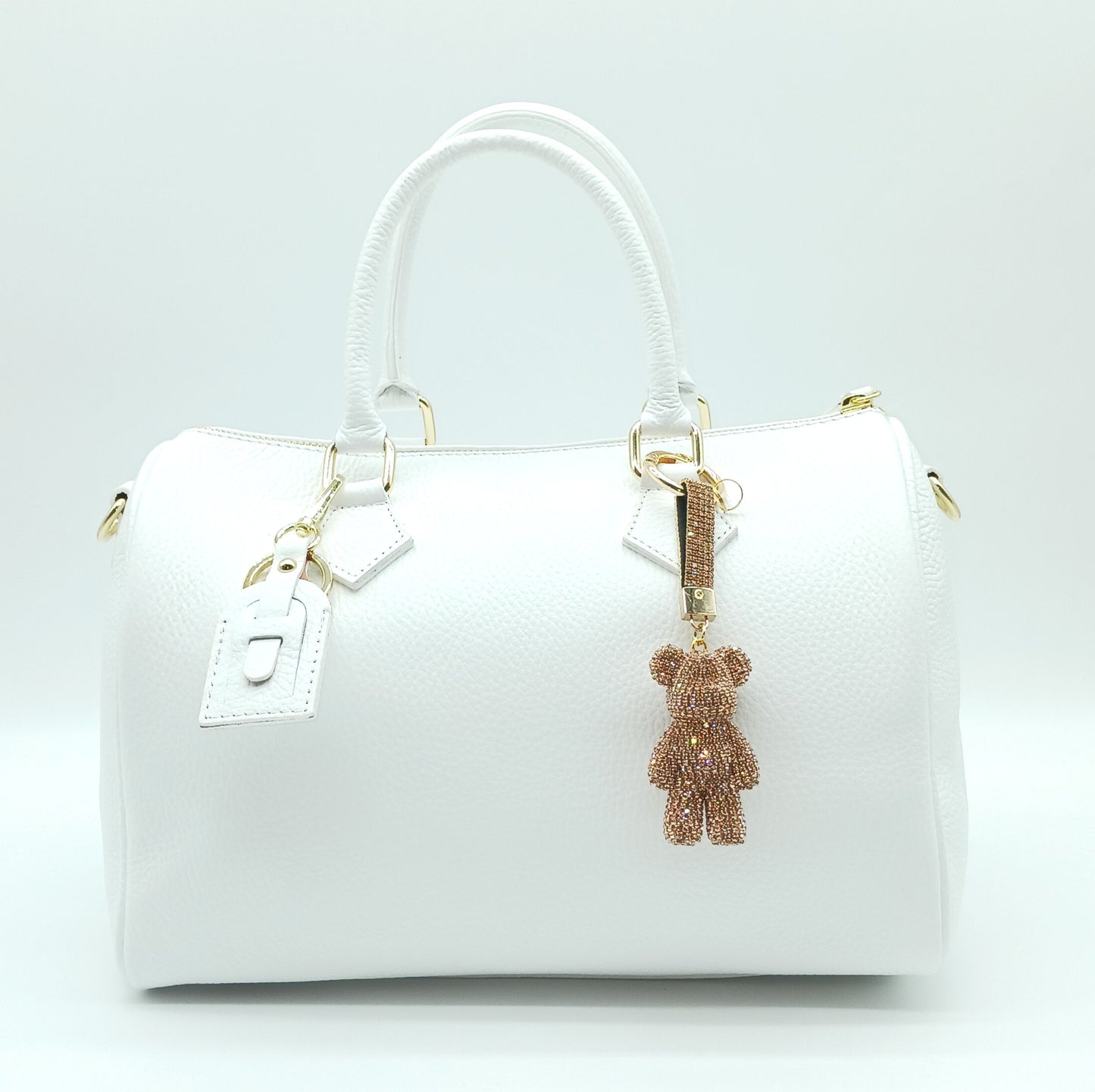 Bling Rhinestone Bear Keychain Bag Charm
