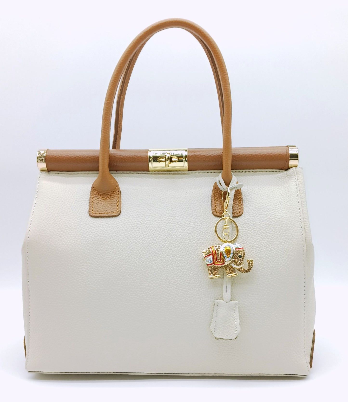 Bling Elephant Rhinestone Keychain Bag Charm