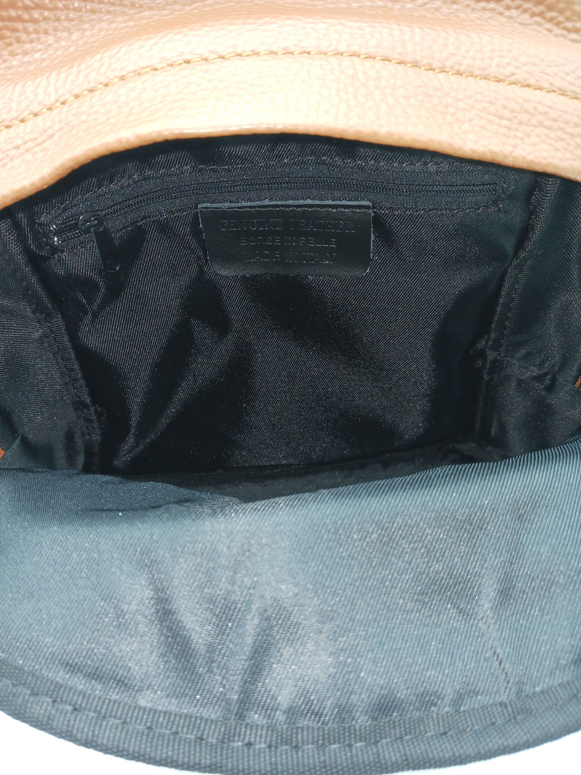blue seven brand leather backpack Dark Blue Genuine Pebble Leather Backpack – Made In Italy