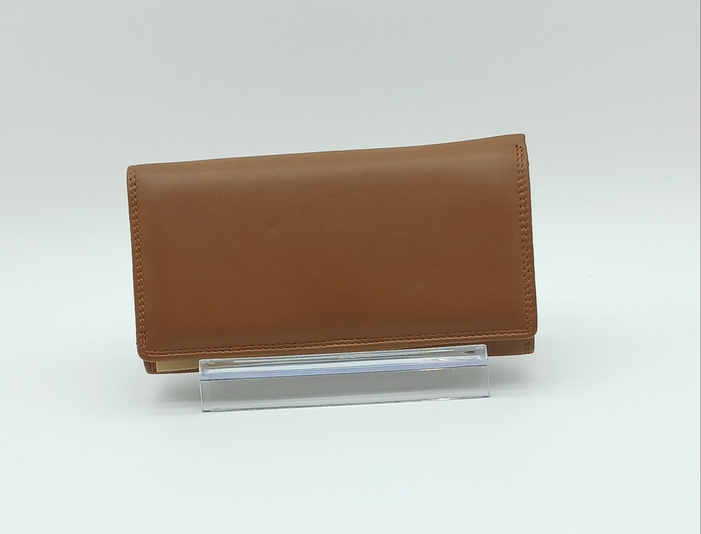 Italian Genuine Soft Leather Wallet - Dark Tan