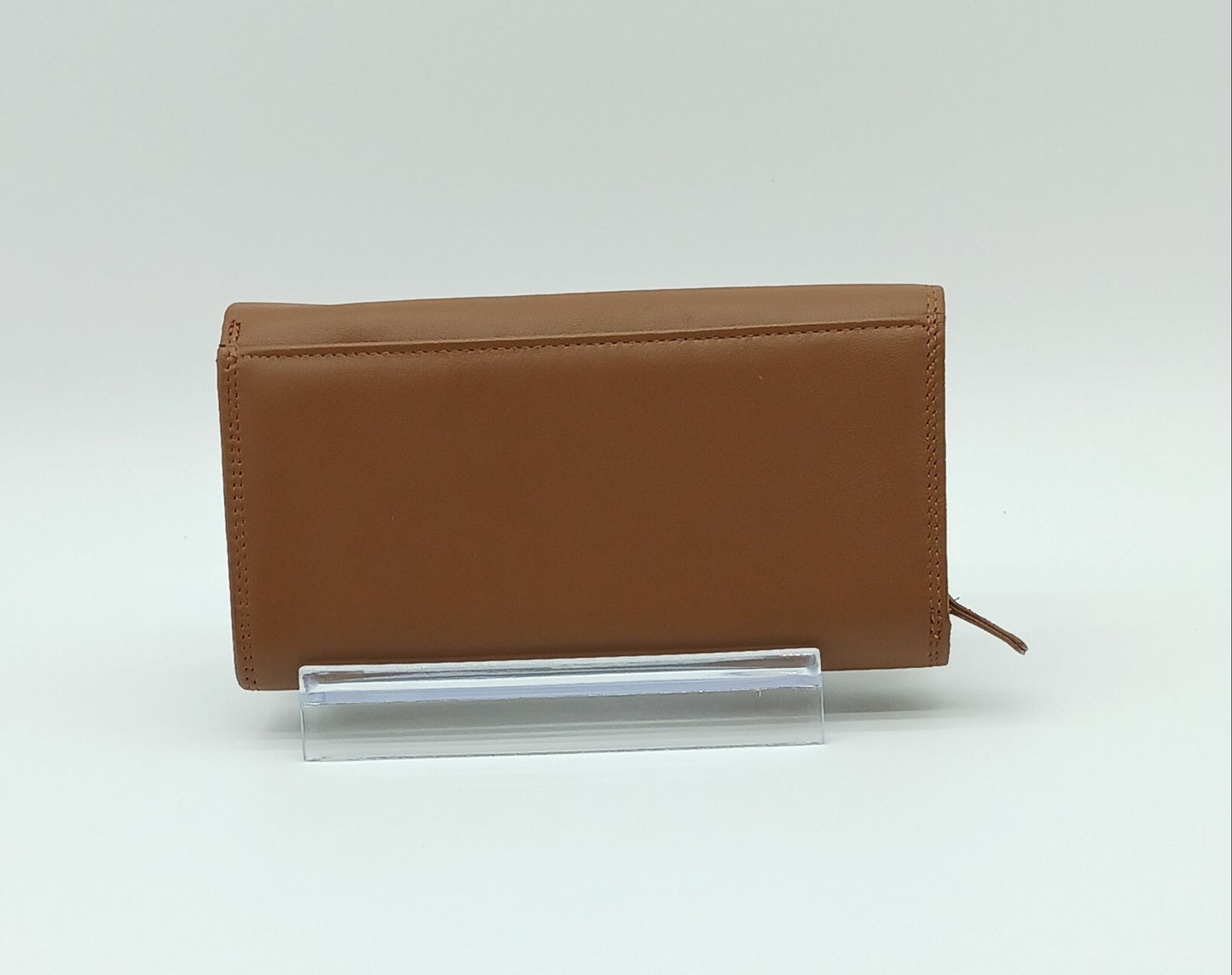 Italian Genuine Soft Leather Wallet - Dark Tan