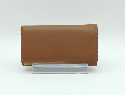 Italian Genuine Soft Leather Wallet - Dark Tan