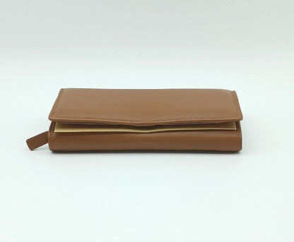 Italian Genuine Soft Leather Wallet - Dark Tan