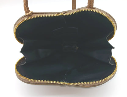 Dark Taupe Genuine Suede Heart Crossbody Handbag – Made In Italy