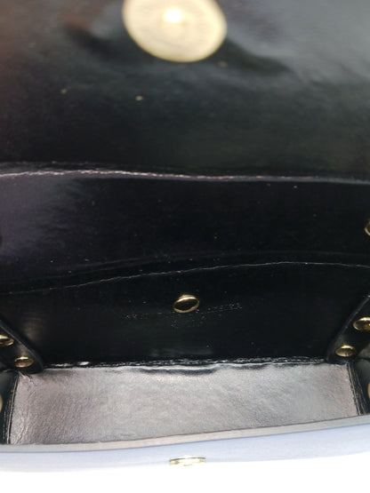 Powder Blue Genuine Leather Small Crossbody Handbag – Made In Italy