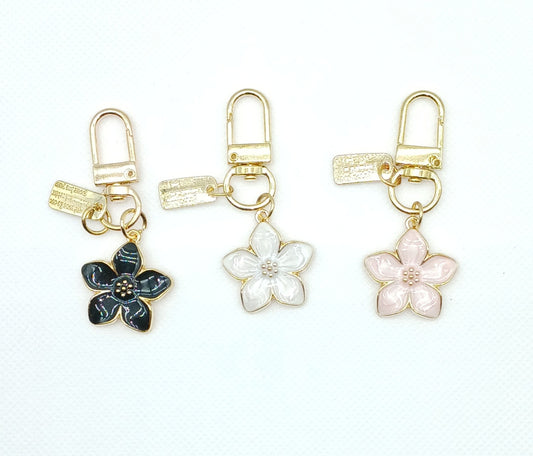 Small Flower Keychain Bag Charm