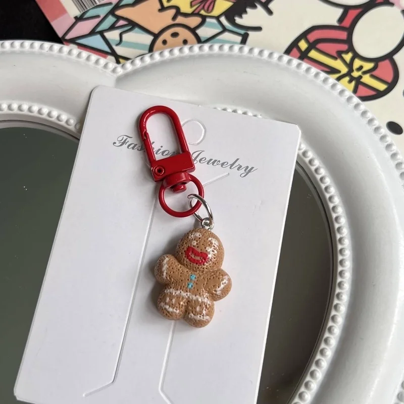 Resin Christmas Themed Keychain Bag Charm