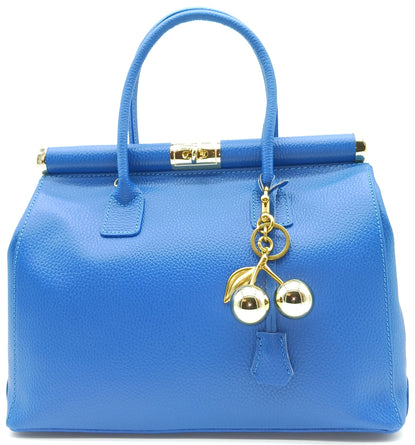 Gold Cherry Zinc Alloy Keychain Bag Charm