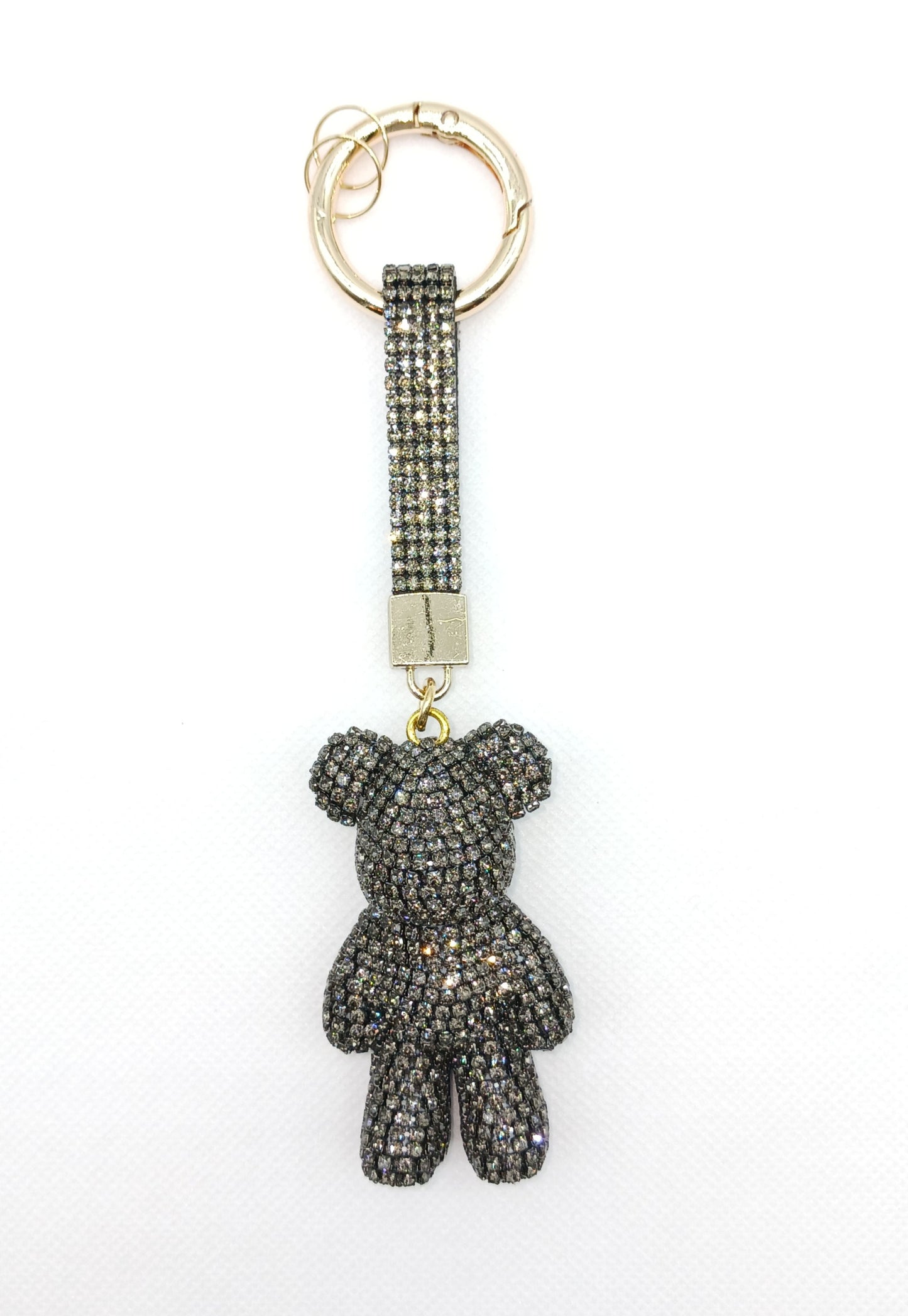 Bling Rhinestone Bear Keychain Bag Charm