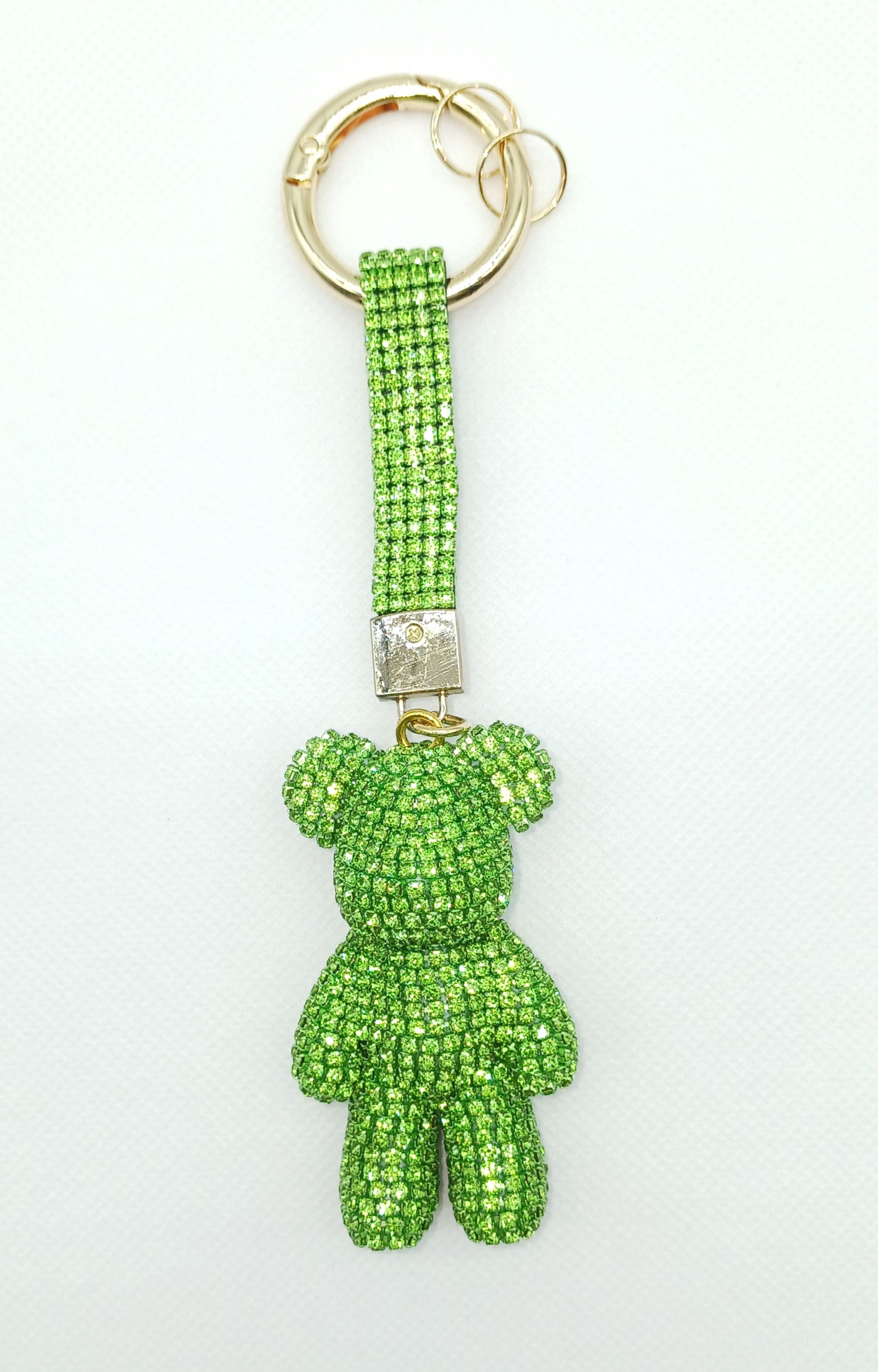 Bling Rhinestone Bear Keychain Bag Charm