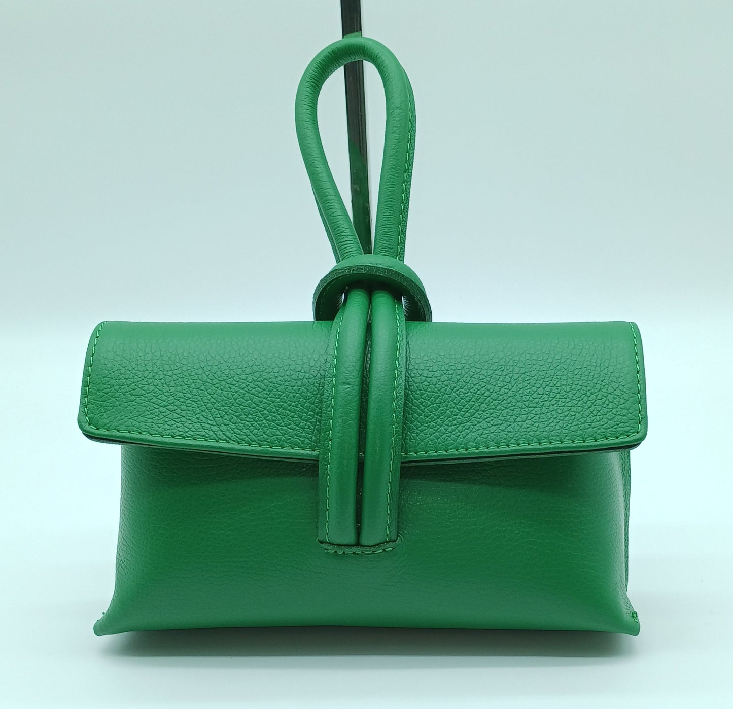 Genuine Pebble Leather Crossbody Handbag - Green – Made In Italy (Copy)