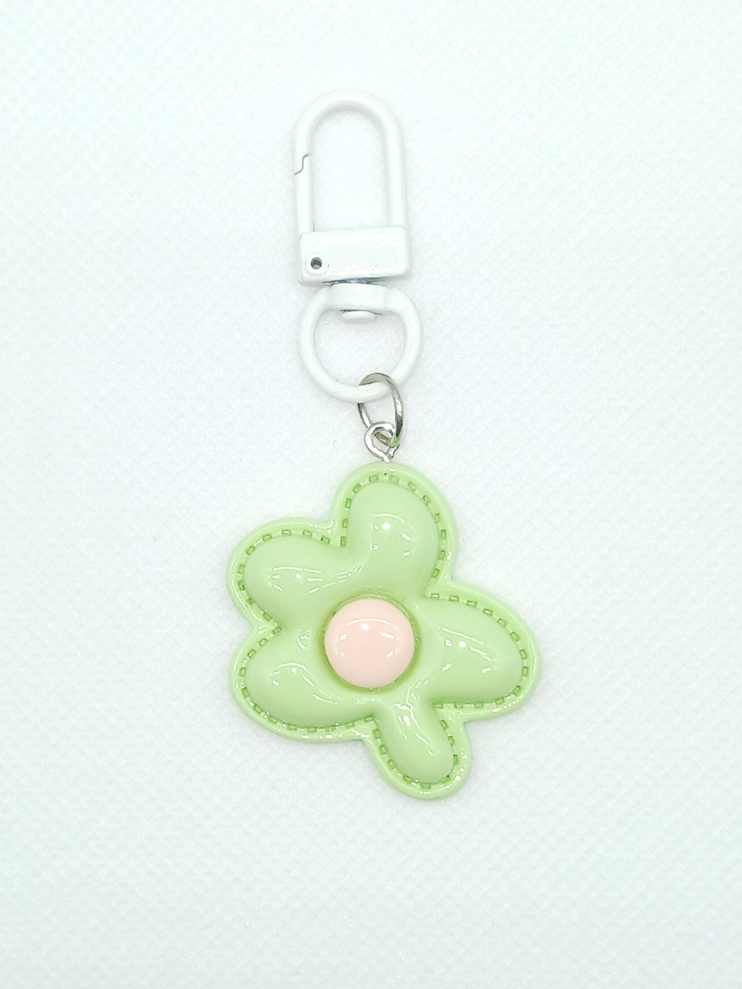 Colorful Resin Flower Keychain Bag Charm