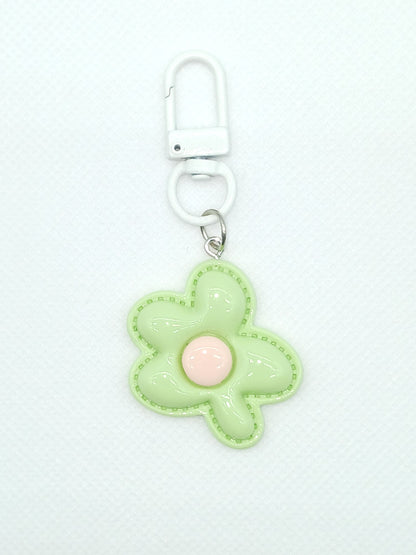 Colorful Resin Flower Keychain Bag Charm